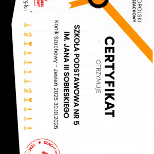 Podziękowania i certyfikaty